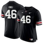 Men's Ohio State Buckeyes #46 Madu Enoli Black Nike NCAA College Football Jersey August AOO5844TC